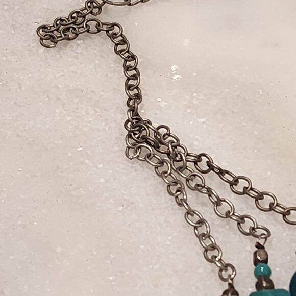 Turquoise Elegance Multi-Layered Beaded Necklace - Picture 7 of 7